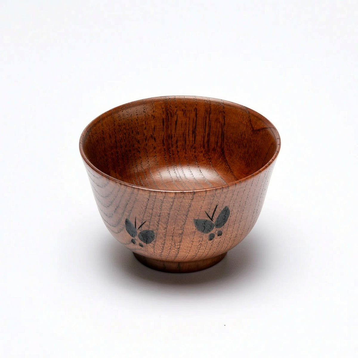 Wooden Bowl with Pedestal Natural Wood Grain Bowl with Pedestal Tableware Polished Food-Safe for Everyday Dining