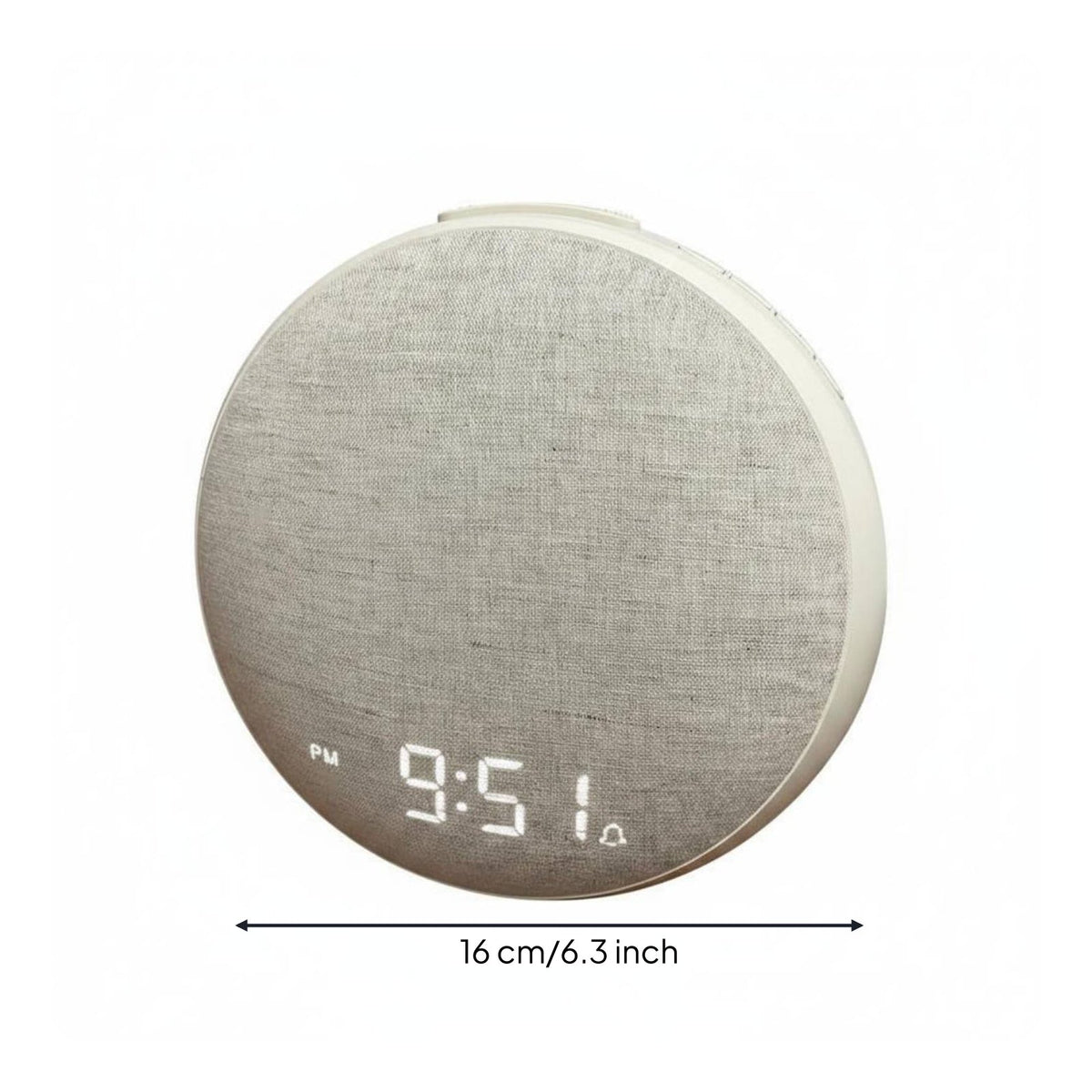 Digital Display Awakening Light Timepiece Snooze Function Ambient Sound Alarm Timepiece for Bedroom, Nightstand