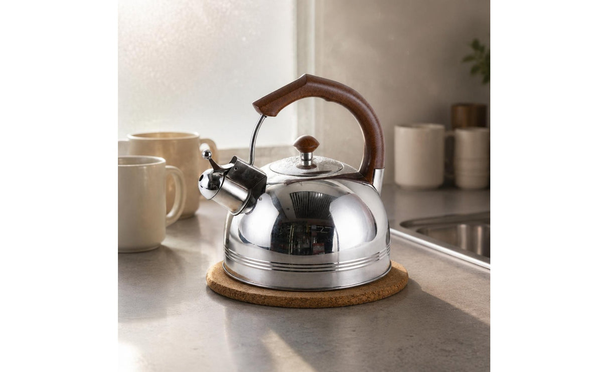 Automatic Whistle Tea Kettle - Easy to Clean Stainless Steel Stovetop Teapot