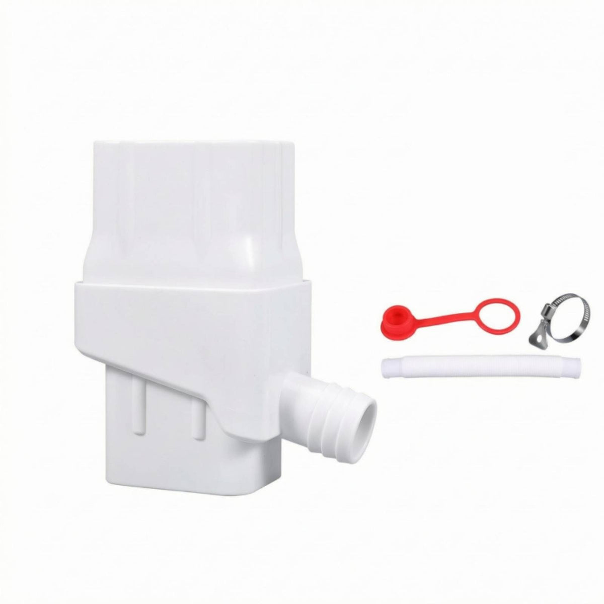 Smooth Finish Downpipe Diverter Stepped Design Plastic Rainwater Diverter Rectangular Shape Downspout Rain Collector
