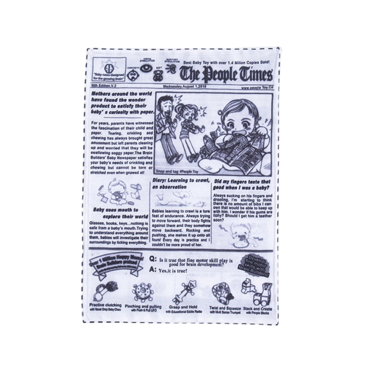 Newspaper Dog Toy Interactive Fake Newspaper Dog Toy Pet-Safe Non for Dogs, Indoor Play
