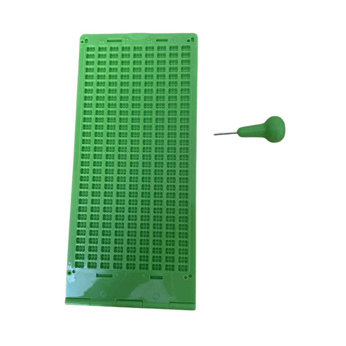 9-Line Braille Writing Slate with Stylus Foldable Braille Slate with Stylus Portable Lightweight for Classroom