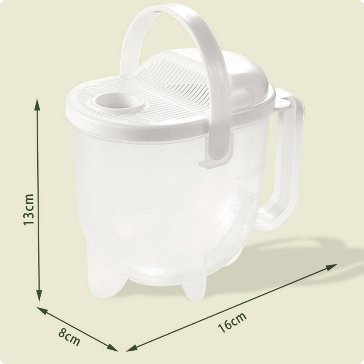 Rice Washing Bowl Quick Drain Handsfree Rice Rinser Grain Washing Basket for Busy Individuals