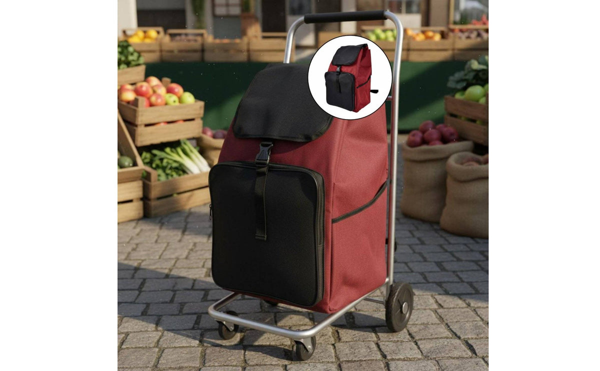 Shopping Trolley Replacement Bag Sturdy Material Shopping Cart Replacement Bag Multiple Pockets Secure Fastening for Seniors