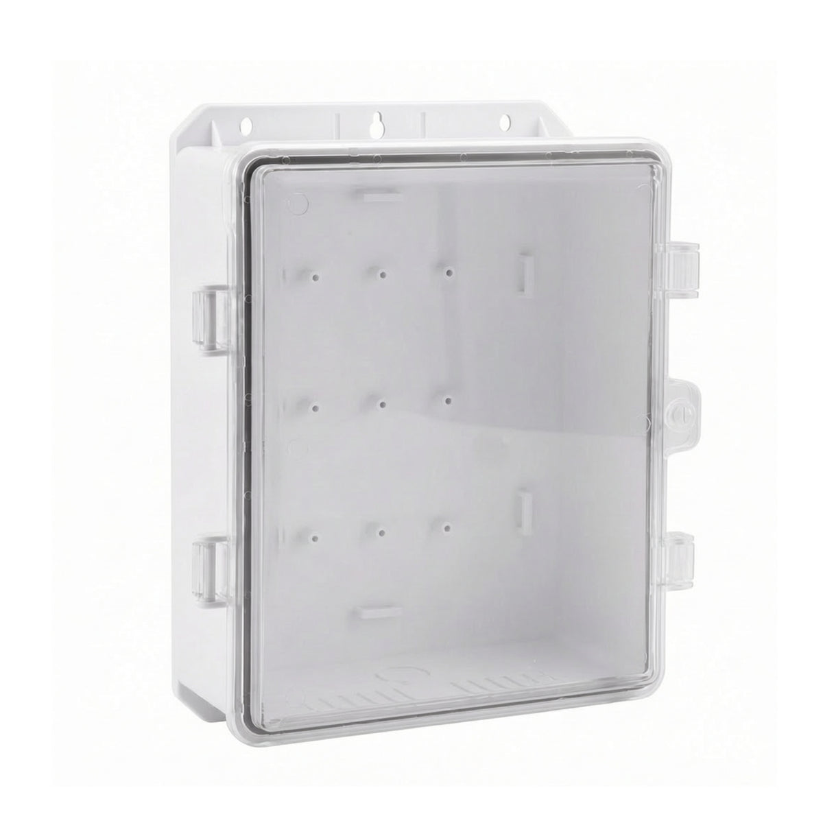 Rainproof Electrical Box with Transparent Cover Corrosion-Resistant ABS Plastic Enclosure with Latch for DIYers