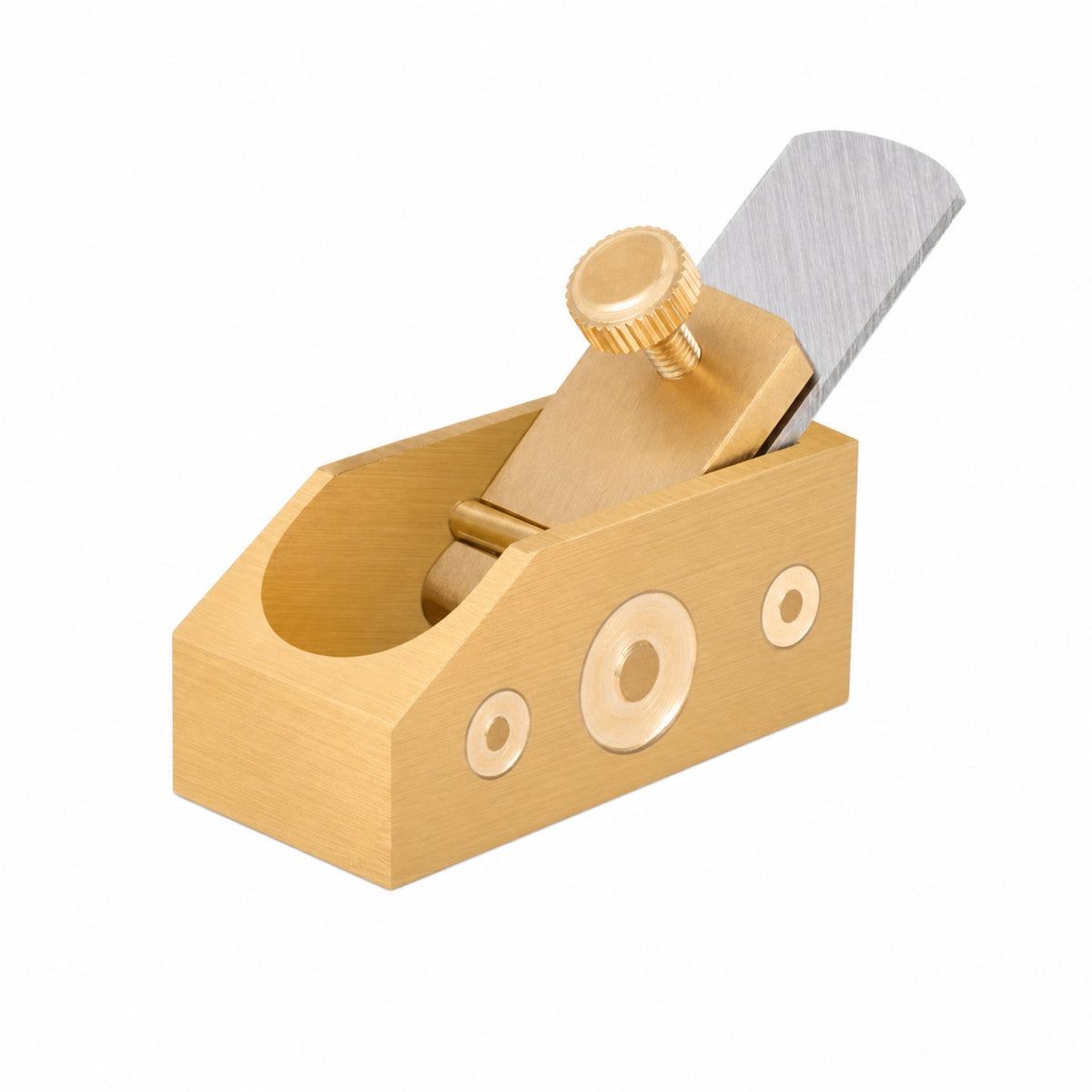 Brass Thumb Plane Compact Small Hand Plane Precision Lightweight for Woodworkers, Instrument Making, Woodworking