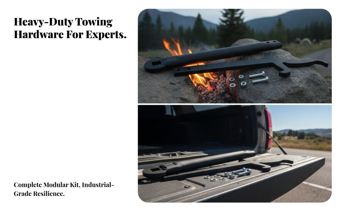 Heavy-Duty Towing Tool Kit with Hardware | Easy-to-Grip Lever Handle, for Roadside Maintenance