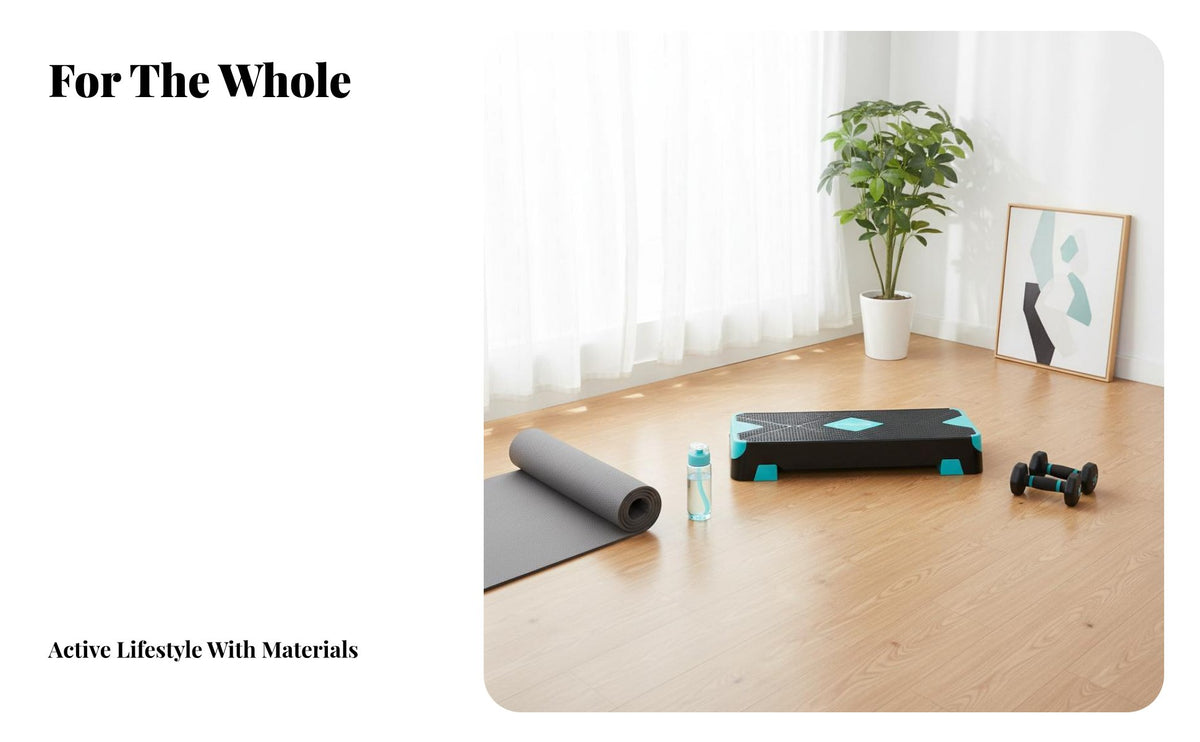 Anti-Slip Surface Workout Step Board Non-Skid Feet Aerobic Step Platform Sturdy Construction Aerobic Exercise Stepper Space-Saving Design for Children, Gym, Home Use