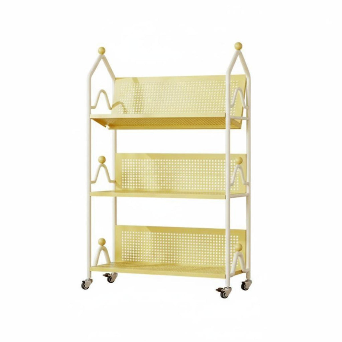 Floor-Standing Mobile shelf unit and Toy Cabinet 2-in-1 Design children's Furniture Movable with casters kids' Room Organizer Large Capacity for Toddlers, Families, Parents, Playroom, Nursery, Bedroom, Kindergarten