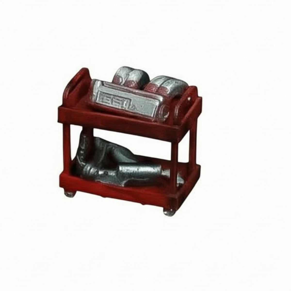 1:64 Scale Tool Trolley Model Hand-Finished Resin Tool Trolley Model