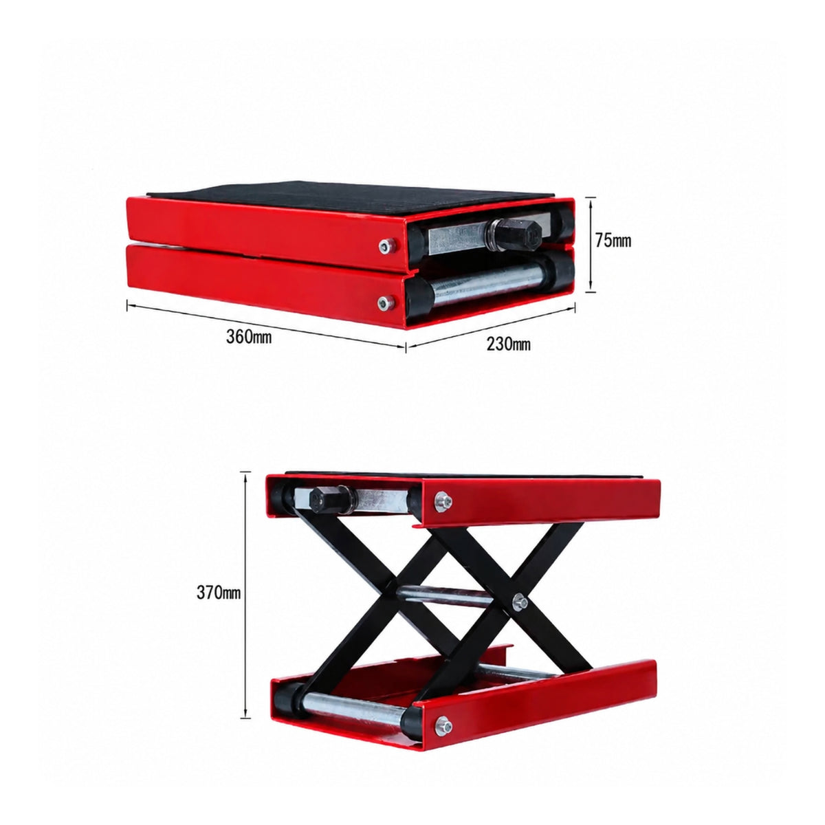 Motorcycle Repair Lift Low-Deck Equipment Metal Frame Vehicle Tool
