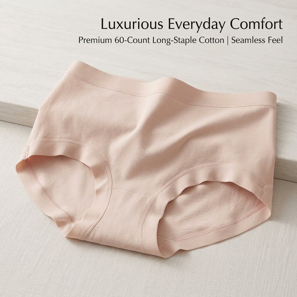 Underwear Women with High Elastic Seamless Design for Everyday Wear, Ladies Knickers in Soft Material for All Season Use, Breathable Pants for