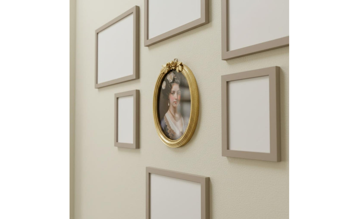 3 Pieces Ornate Resin Picture Frame Set of Multiple for Entryway