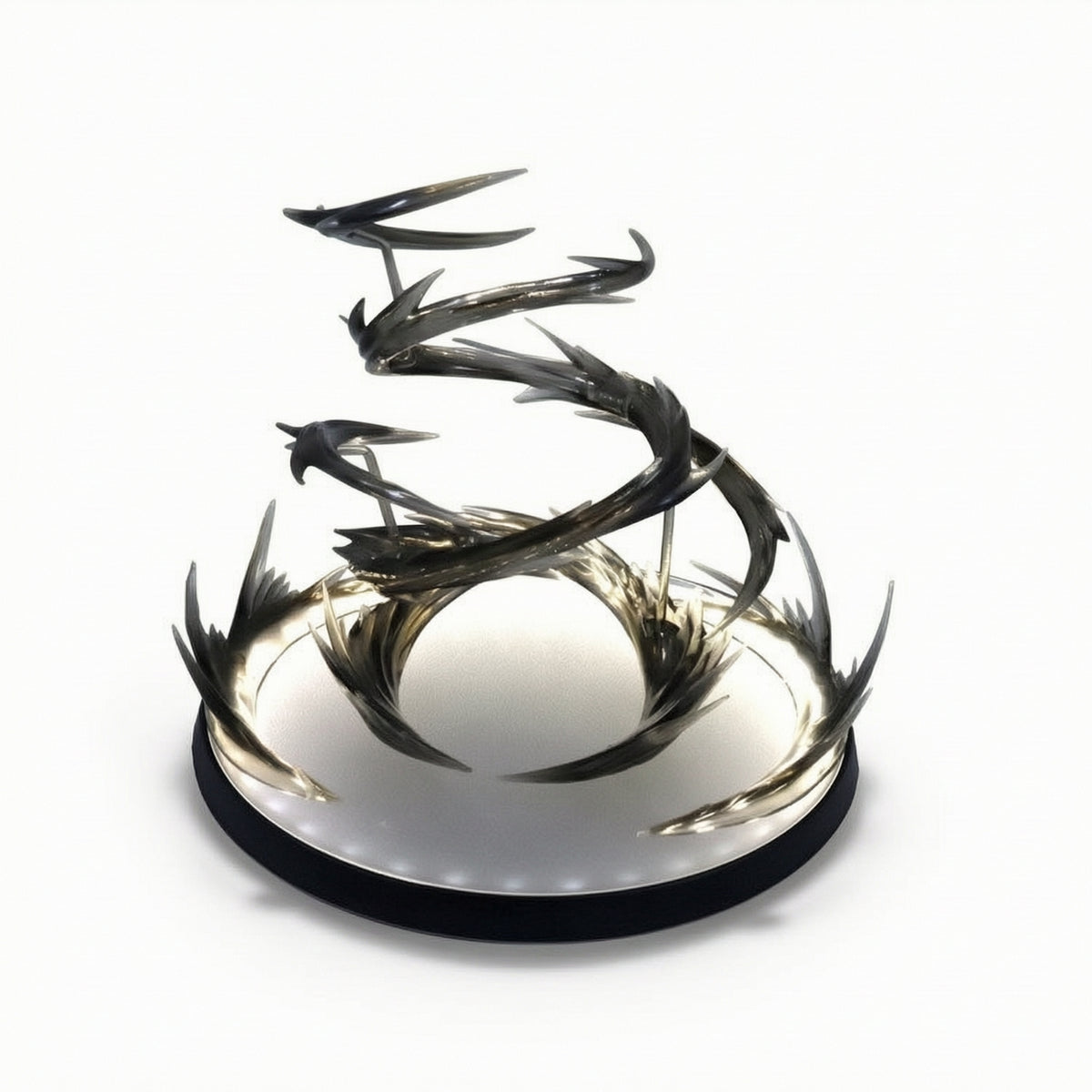 Tabletop Wind-Effect Base Translucent Display Base with USB Cable Illuminated Display Stand with USB Cable Stable for Collectors