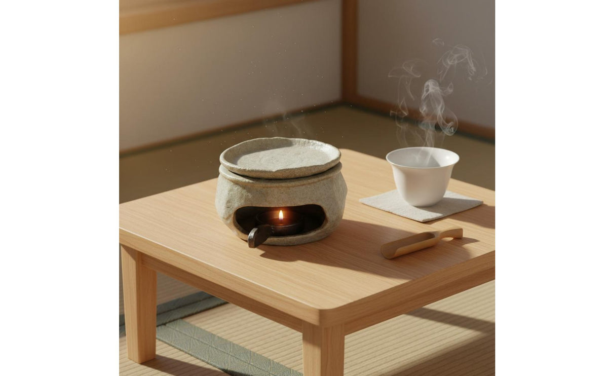 Ceramic Tea Roaster Multi-Functional Pottery Tea Leaf Warmer for Meditation