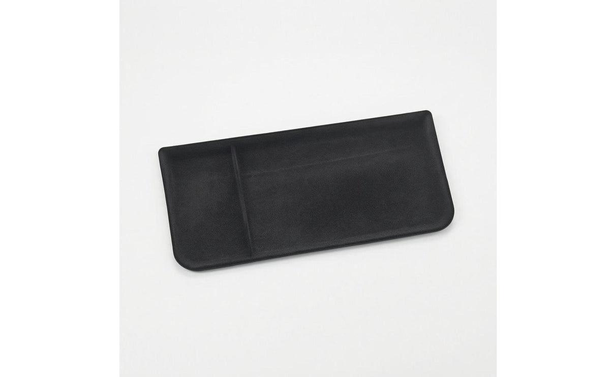 Flocked Rectangular Car Storage Tray Soft-Touch Shallow Open-Top Tray Partitioned