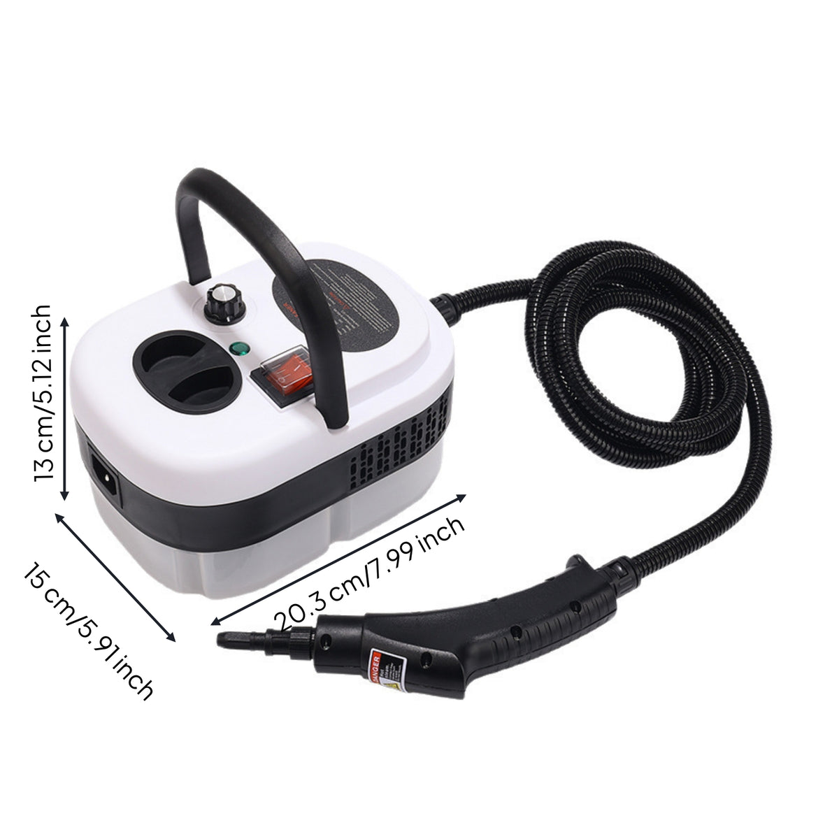 Compact Handheld Steam Cleaner Powerful Steam Cleaner with Hose Adjustable Handheld Steamer Ergonomic for Home, Kitchen
