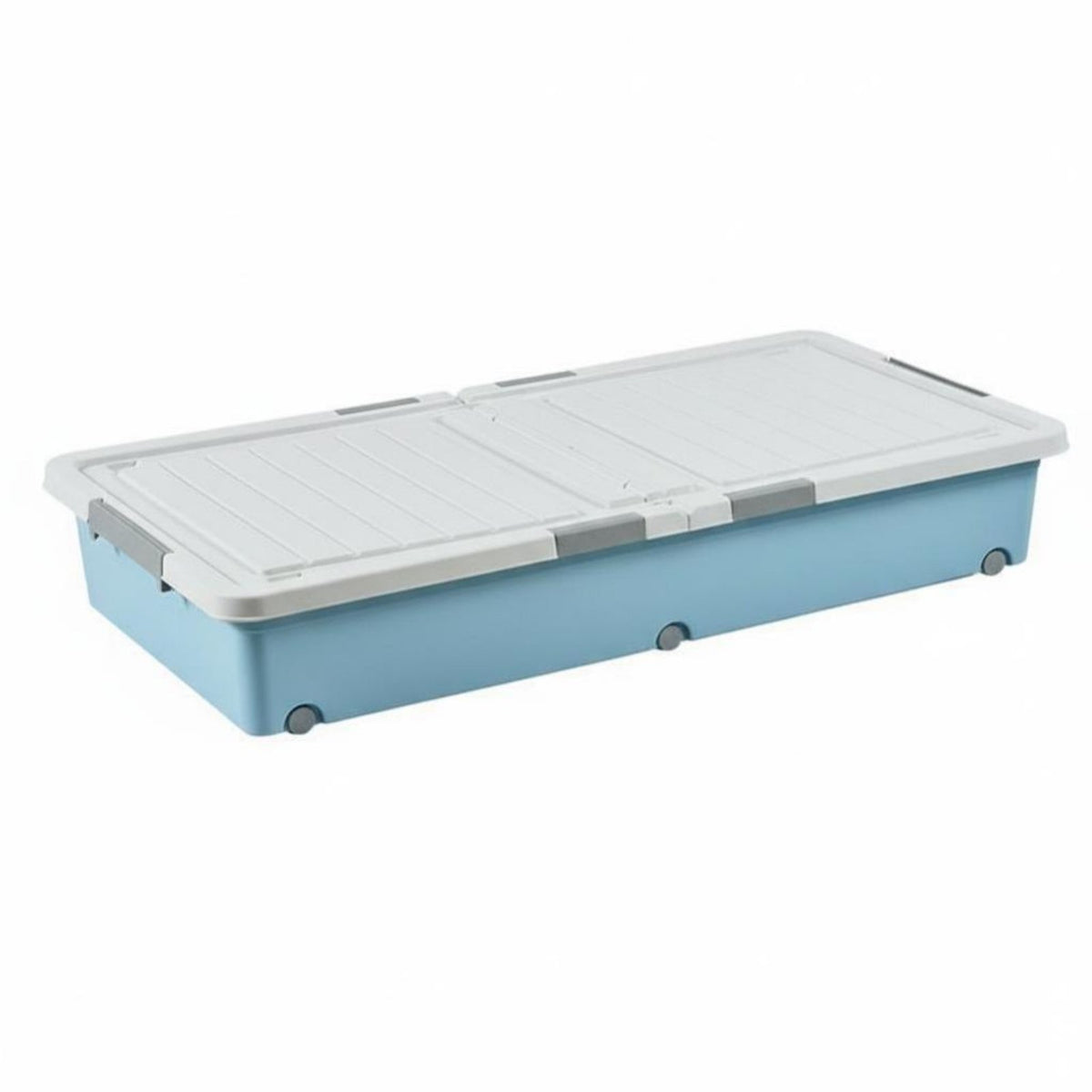 Wheeled Storage Bin Space-Saving Wheeled Under-Bed Container particlesshield
