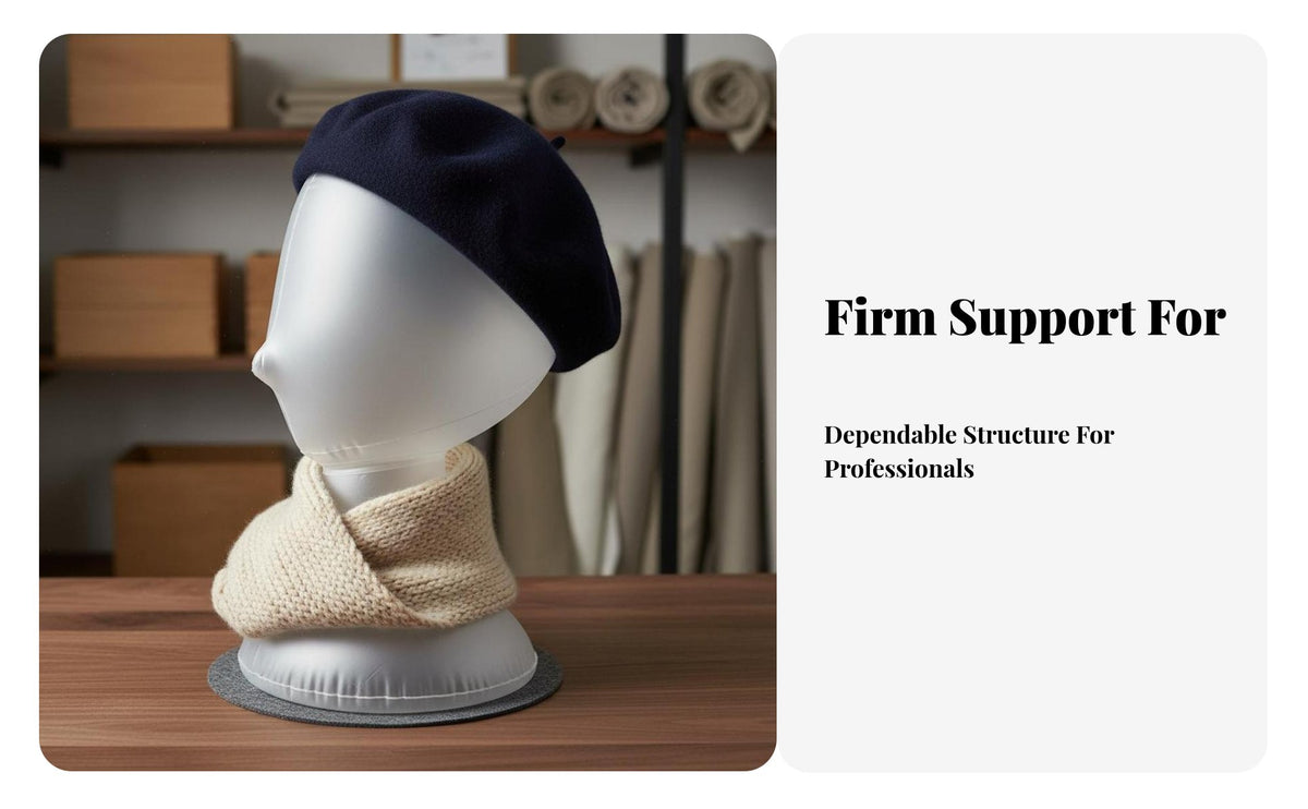 Female Head Model Lightweight Inflatable Mannequin Head Multipurpose for Sellers