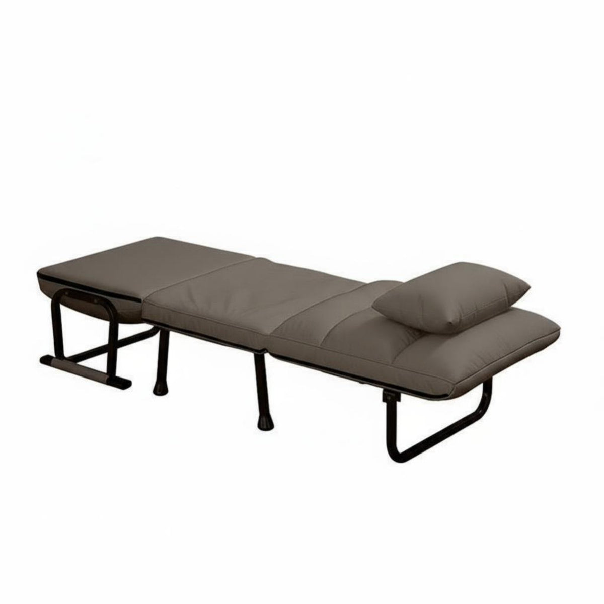 Foldable Design transformable creamy whiteice Nap Chair Multi-Functional Folding Lounger Space-Saving Indoor Seating Padded Seat for Remote Workers, Adults, Students, Small Spaces, Study Room