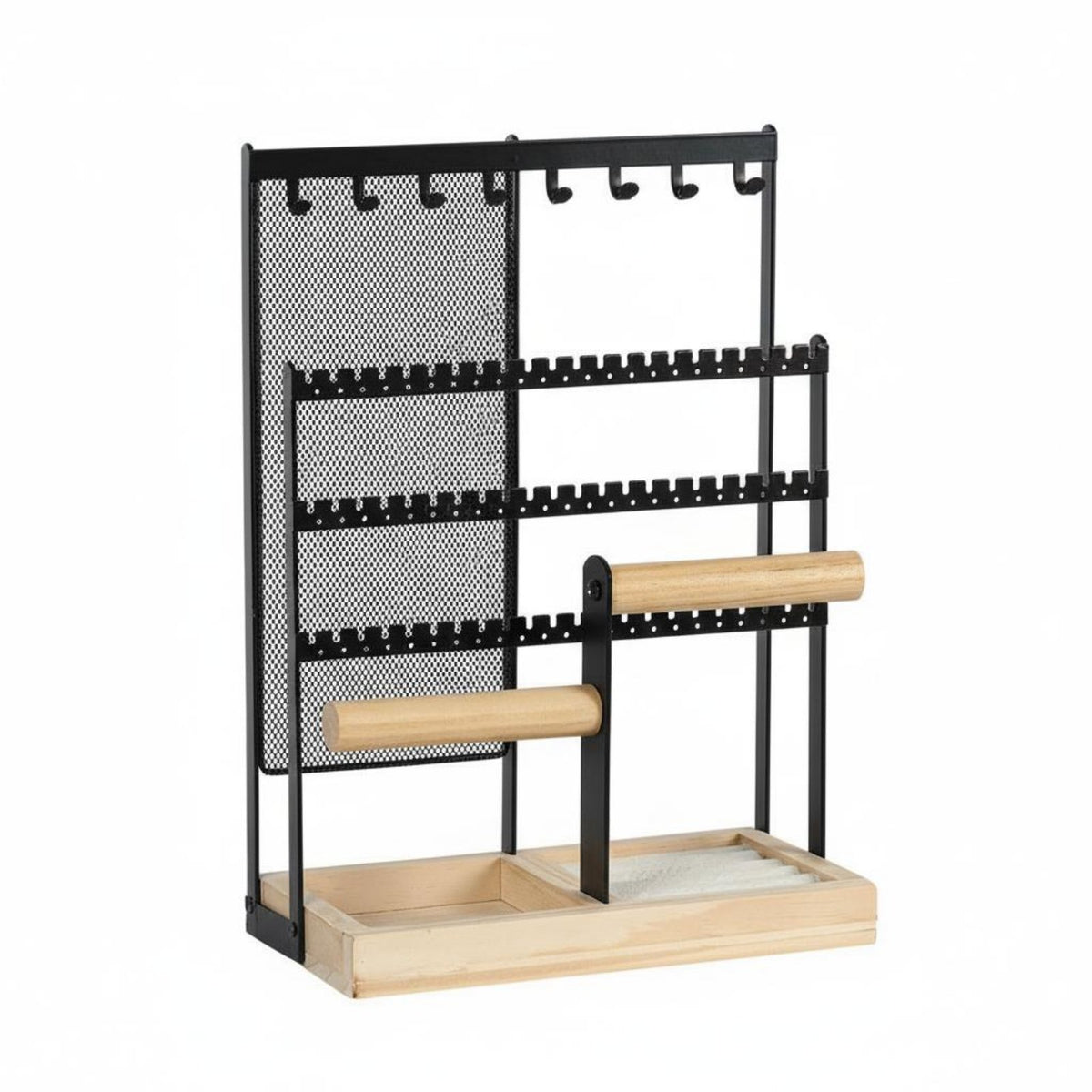 Earring Holder Mesh Rack Easy Assembly Jewelry Display Rack Necklace and Earring Holder Rust-Resistant Necklace Bracelet Tree