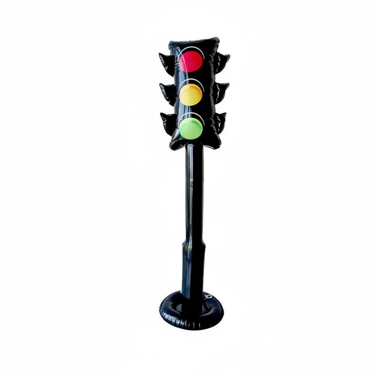 Inflatable Traffic Light Easy to Inflate PVC Traffic Light Toy Portable Party Supply for Kids, Birthday Parties, Classrooms