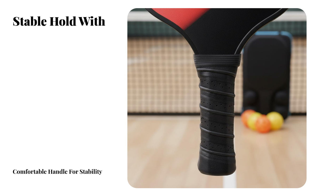 Pickleball Set with Balls and Case Portable Pickleball Paddle Set Sports Equipment Long-Lasting Non-Slip Grip for Seniors