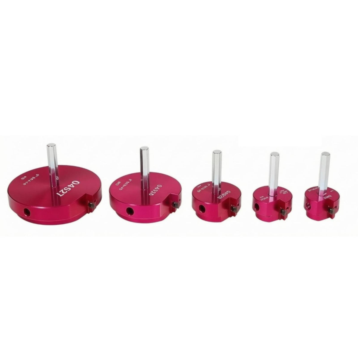 5 Pieces Fitted Compartments PVC Pipe Reamer Kit Printed Size Markings Pipe Reamer Heads Metal Plumbing Tool Hinged Lid