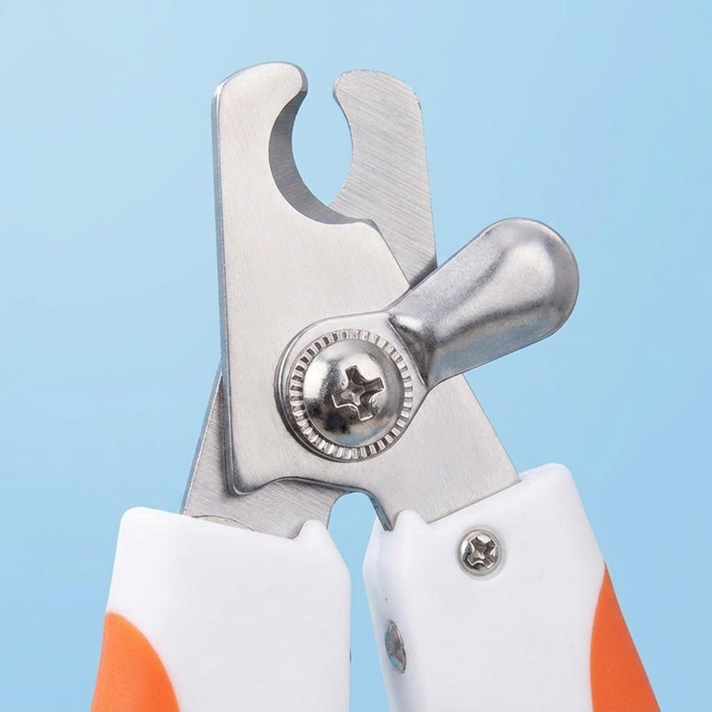 Nail Clippers for Professional Pet Grooming, Stainless Steel Cat Nail Clippers with Guard, Non Slip Dog Nail Clippers, Easy to Use for Large Dogs