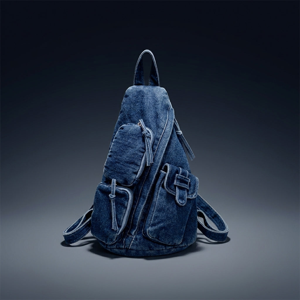 Travel Bag for Daily Use with Polyester Lining, Versatile Shoulder Bag and Crossbody Style, Canvas Backpack for Women, Medium Soft Chest Bag