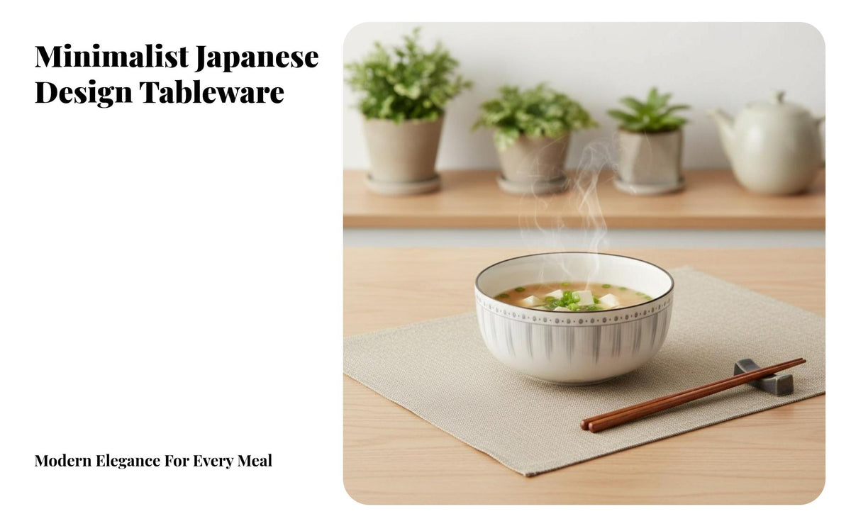 Japanese Ceramic Dinnerware Set, Minimalist Tableware, Bowls & Plates, Gift