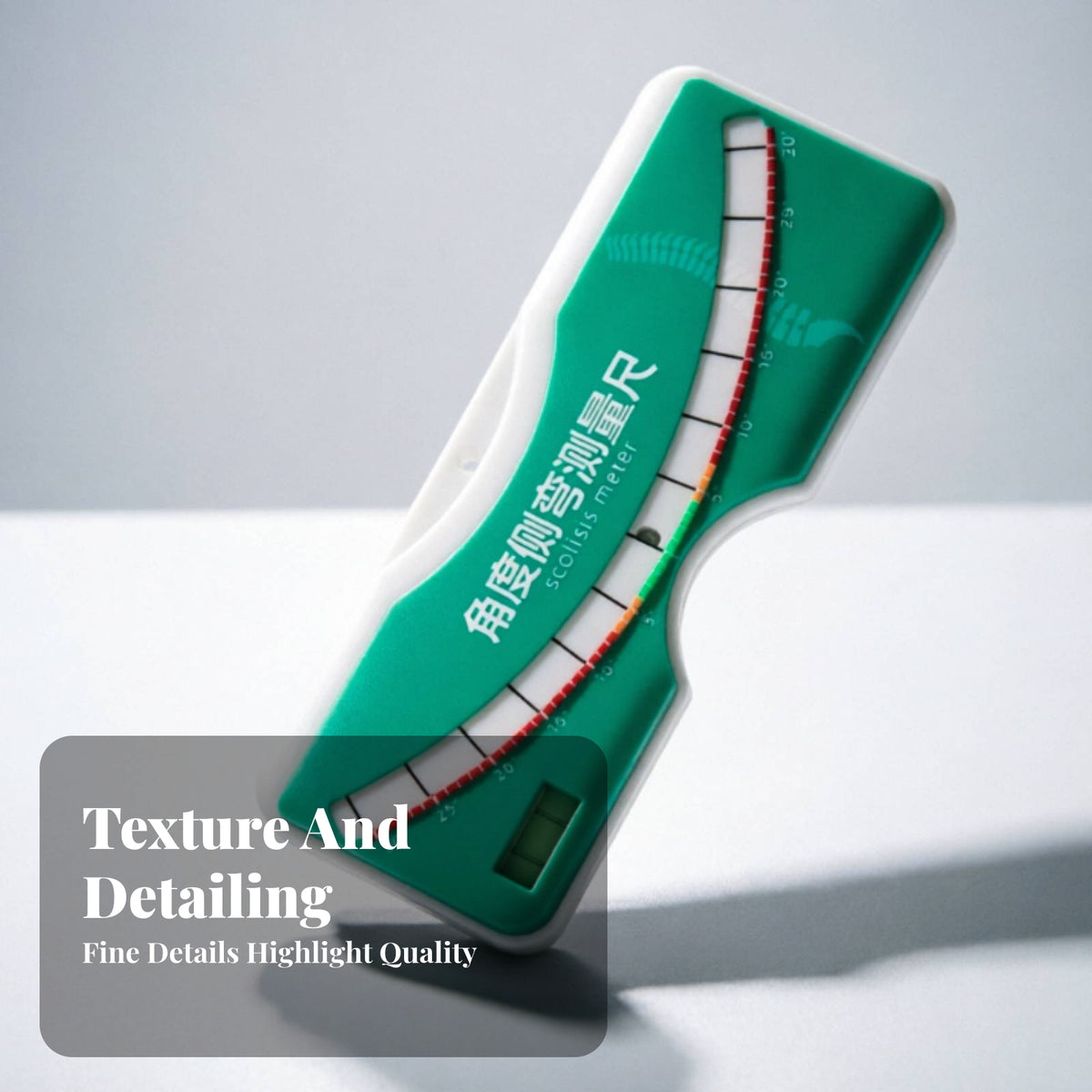 Bubble Level Scoliosis Measuring Ruler Accurate Measurement Spinal Side-Bending Ruler Compact Health Tool Portable