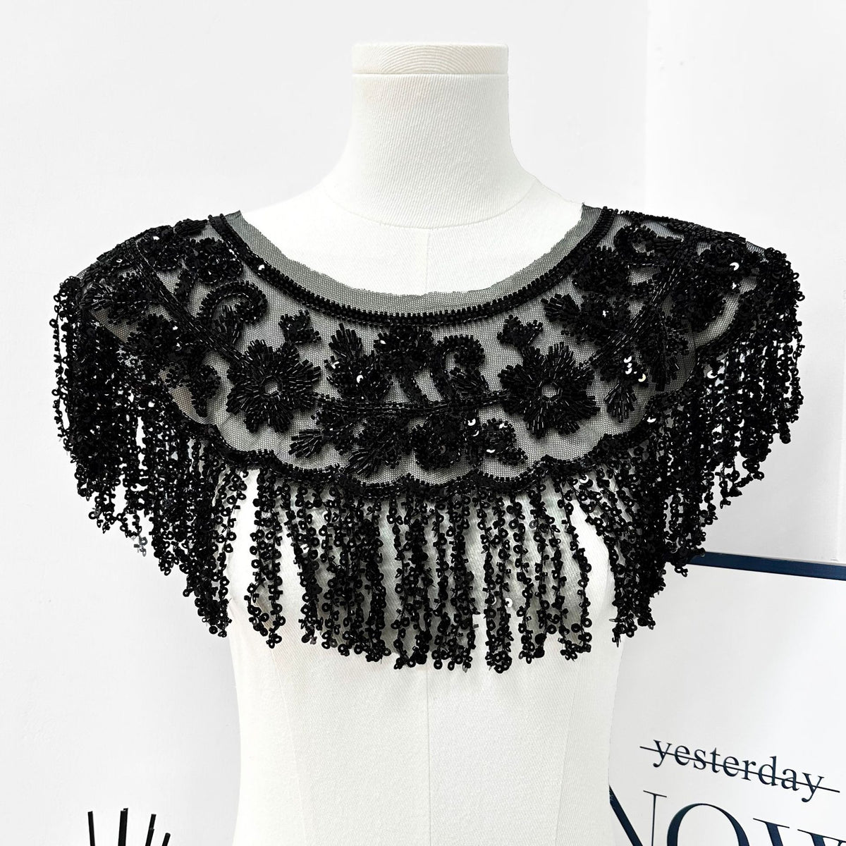 Lace Mesh Capelet for Summer Bride, Geometric Pattern, Polyester, Fashion Style