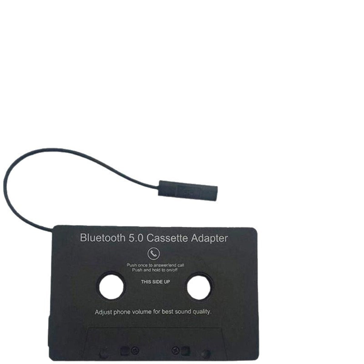 Slim Bluetooth Cassette Adapter Rechargeable Tape Adapter with Control Button Portable Car Audio Premium for Drivers, Commuters