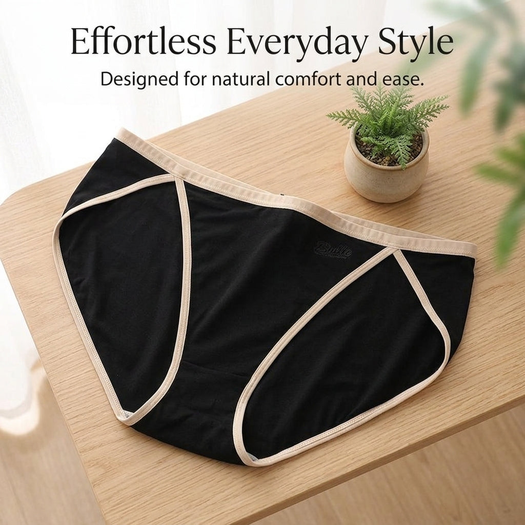 Underwear Women Knickers Multipack with Viscose Fiber and Gusset, Ladies Packs for Everyday Wear, Breathable High Elastic