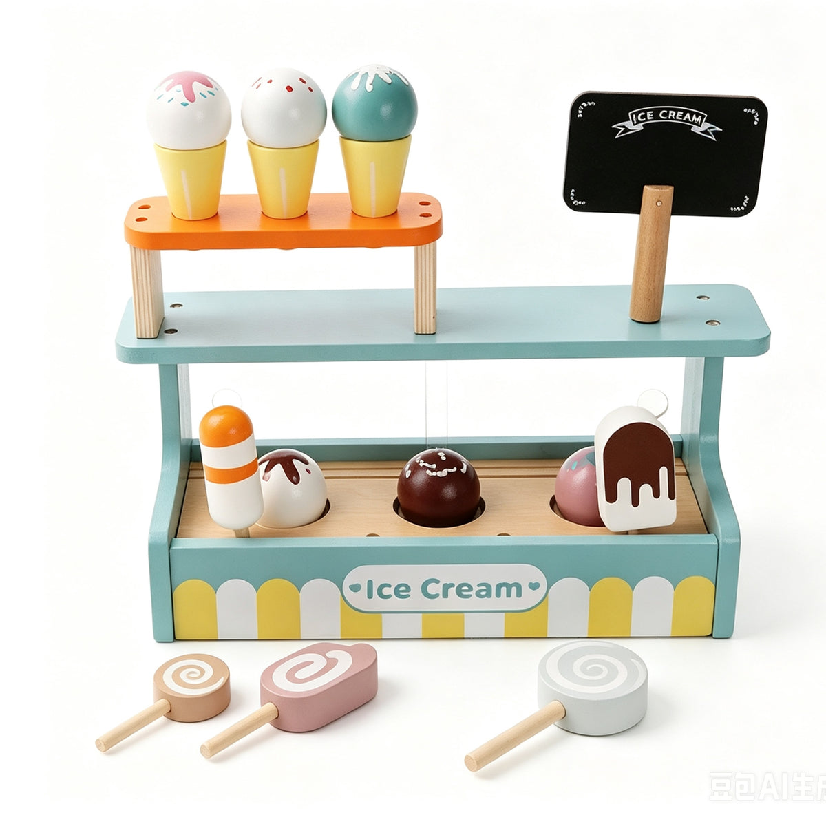 Nordic Style Wooden Pretend Tea Set for Kids