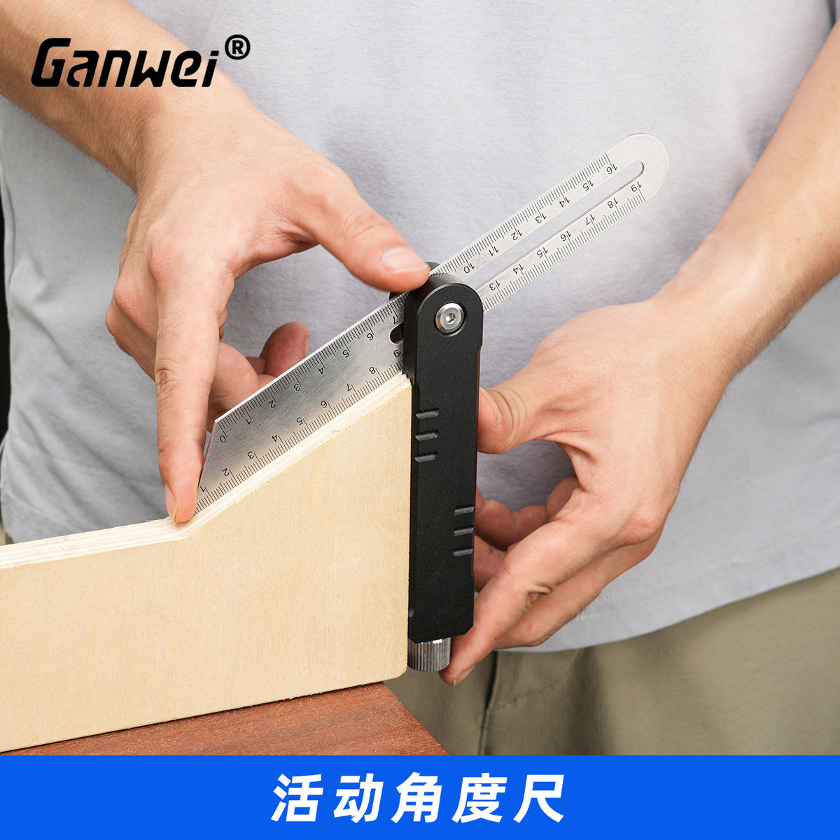 Ganwei Adjustable Angle Ruler for Woodworking, Marking and Measuring, Metric and Imperial, DIY Dovetail