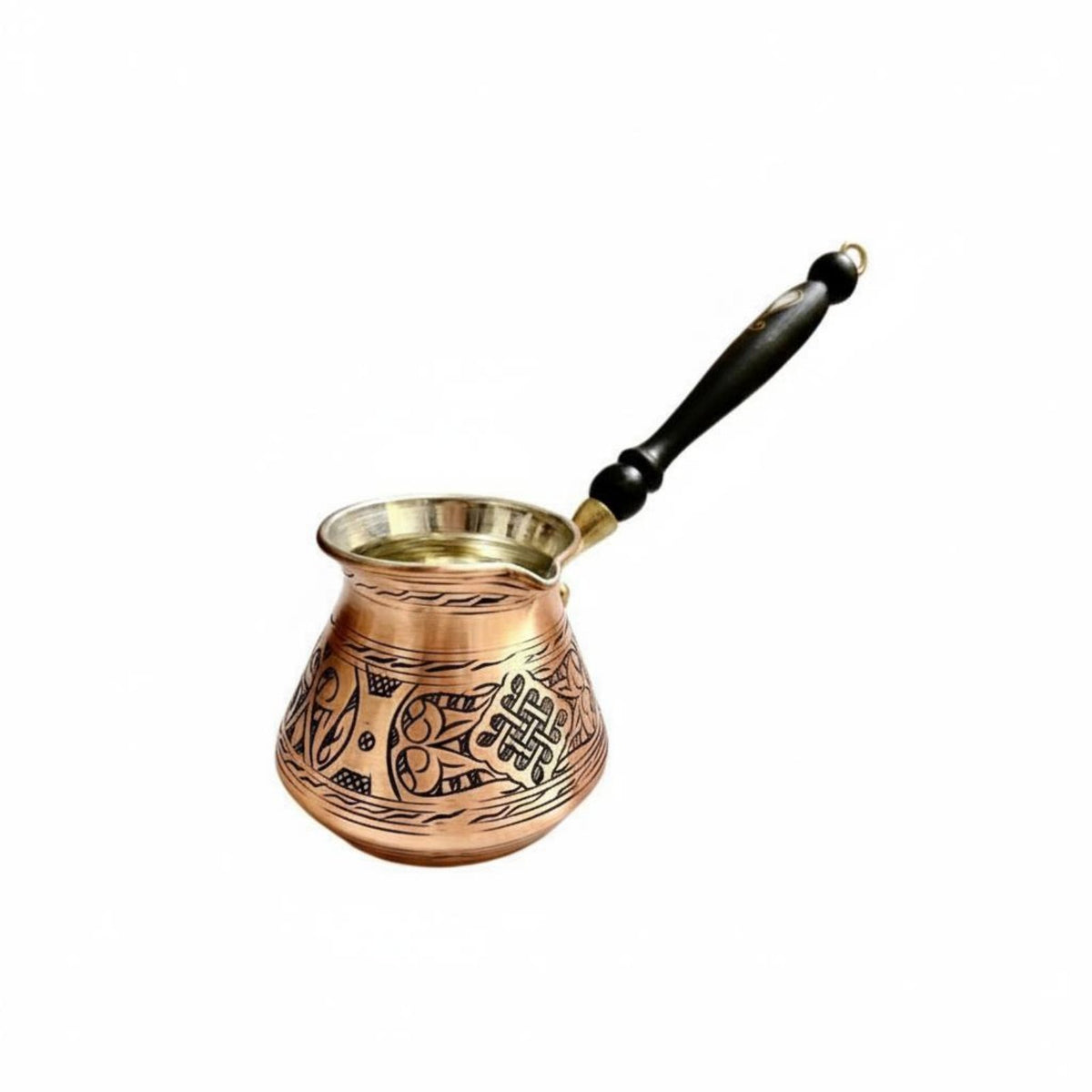 Turkish Coffee Pot Copper Pot with Long Handle Stovetop Turkish Coffee Maker for Home
