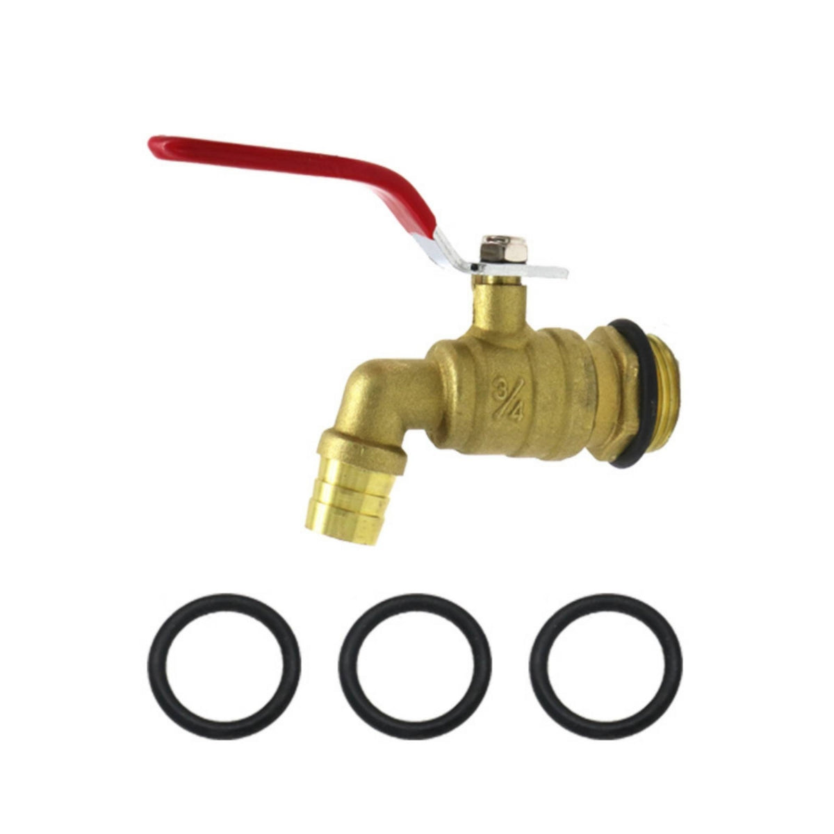 Drum Faucet with Lever Handle Drum Spigot with O-Rings Secure Barrel Spigot for Craftspeople, Liquid Transfer