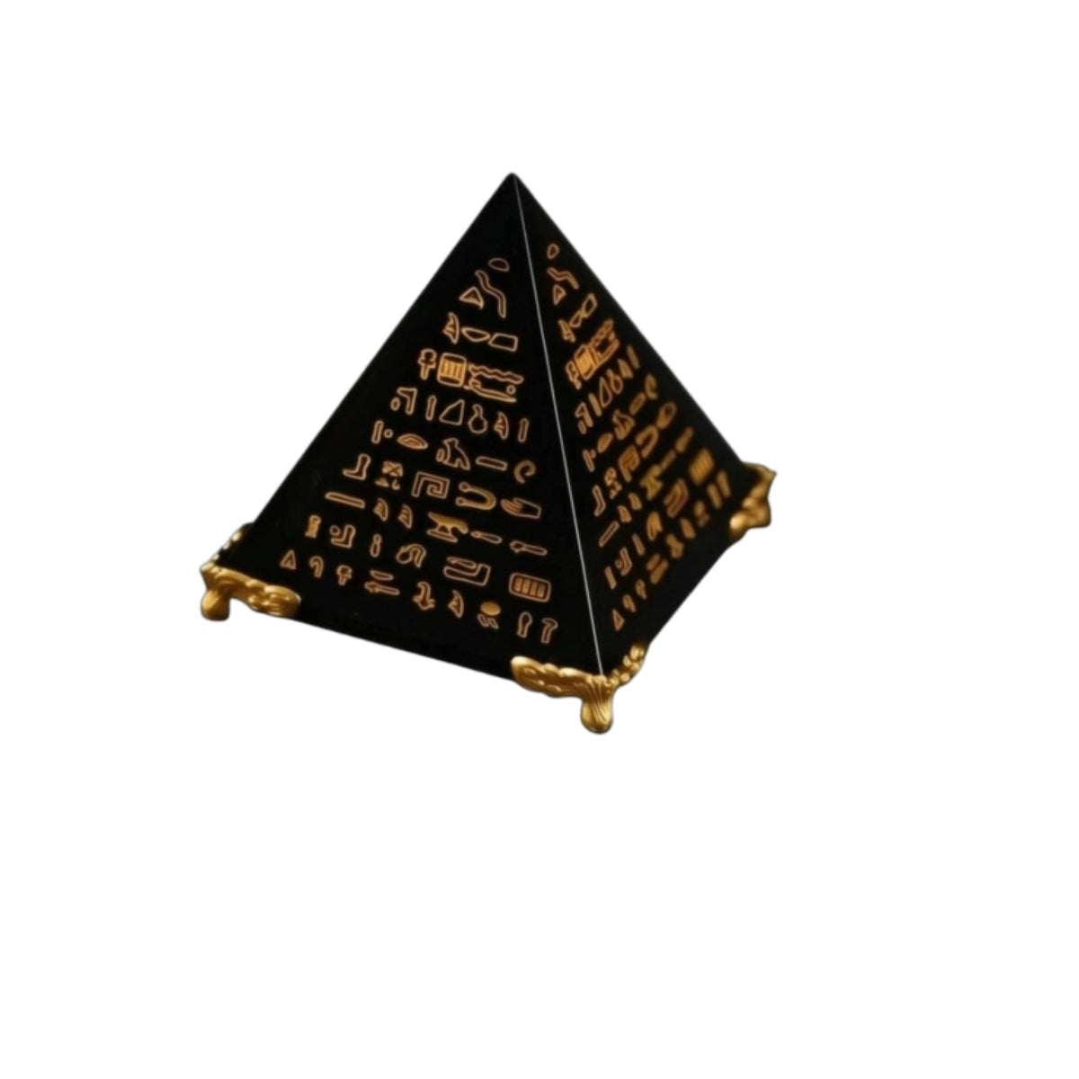 Faceted Pyramid Ornament Decorative Tetrahedral Ornament Collectible Home Decor