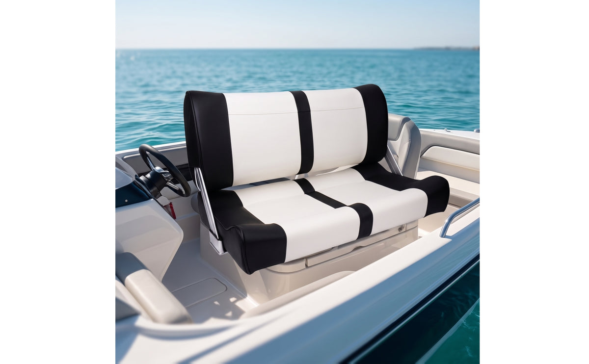 Boat Master Chair Contoured Boat Seat with High Backrest Padded Steering Seat for Anglers, Yachts, Speedboats, Fishing Boats