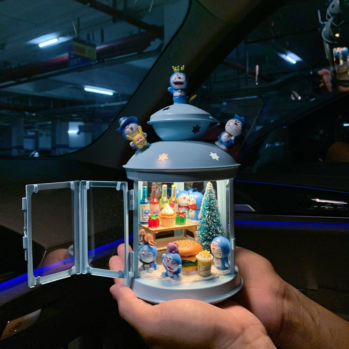 Cartoon Figure Display Light Handmade G When T Illuminated Miniature Scene Box House Decoration Finished Product Option