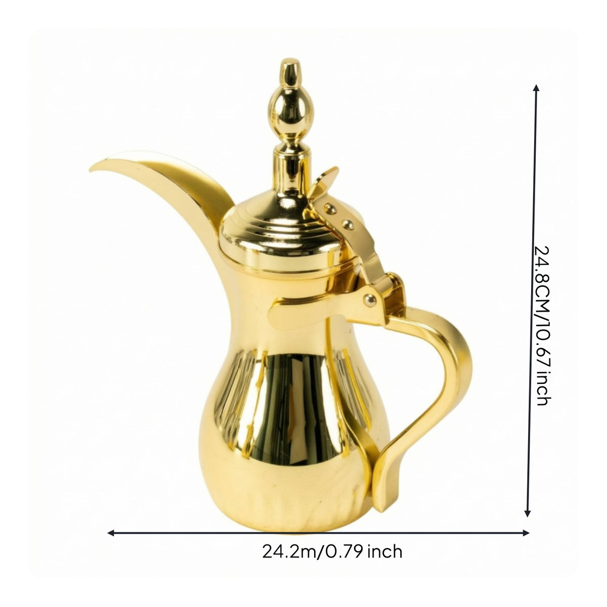 Middle Eastern Coffee Pot Traditional Coffee Pot Decorative Pitcher with Lid for Hosts, Weddings, Cafes