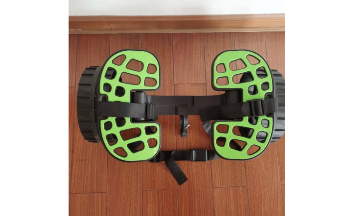 Adjustable-Width Kayak Trailer Trolley with Grooved Wheels and Straps