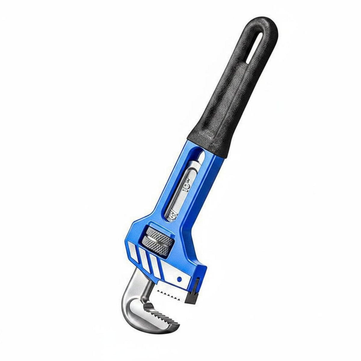 High Hardness F-Shaped Rapid Pipe Wrench Forged Steel Construction Heavy-Duty Quick Pipe Wrench Plumbing Tool for Plumbers, Professionals, Mechanics, Industrial Maintenance, Workshop