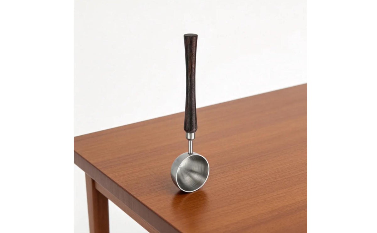 Wood Handle Measuring Spoon Versatile Coffee Bean Spoon Stainless Steel Measuring Teaspoon for Pastry Making, Kitchen