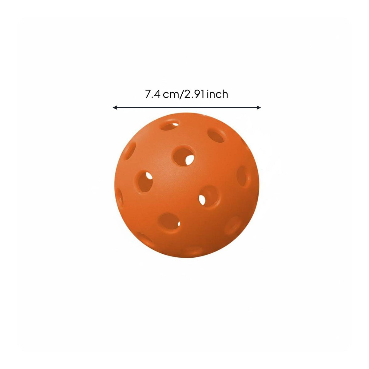 Consistent Rebound Outdoor Pickleball Stable Flight Indoor Pickleball Long-Lasting Holey Practice Ball Lightweight for Athletes, Beginners, Students, Training, Competition