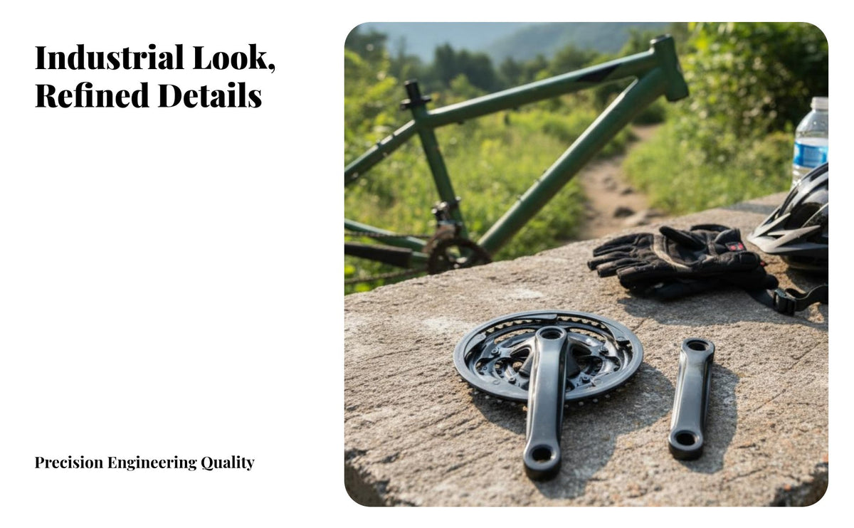 Triple Crankset Universal Mountain Bike Crankset 170mm Crank Lever Set Removable Chainring Bike Chainwheel Set With Chain Guard