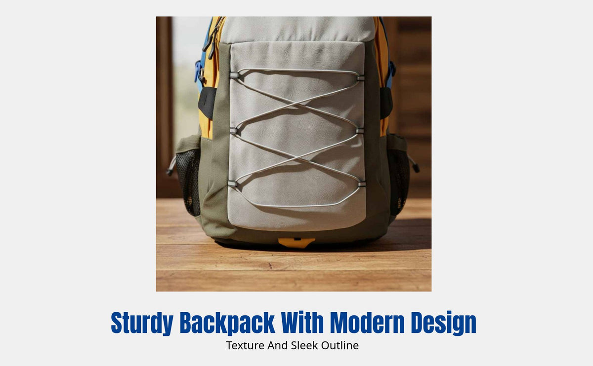 Drawstring Canvas Backpack, Korean Style, Unisex, Large Capacity, Outdoor, Fits Laptop