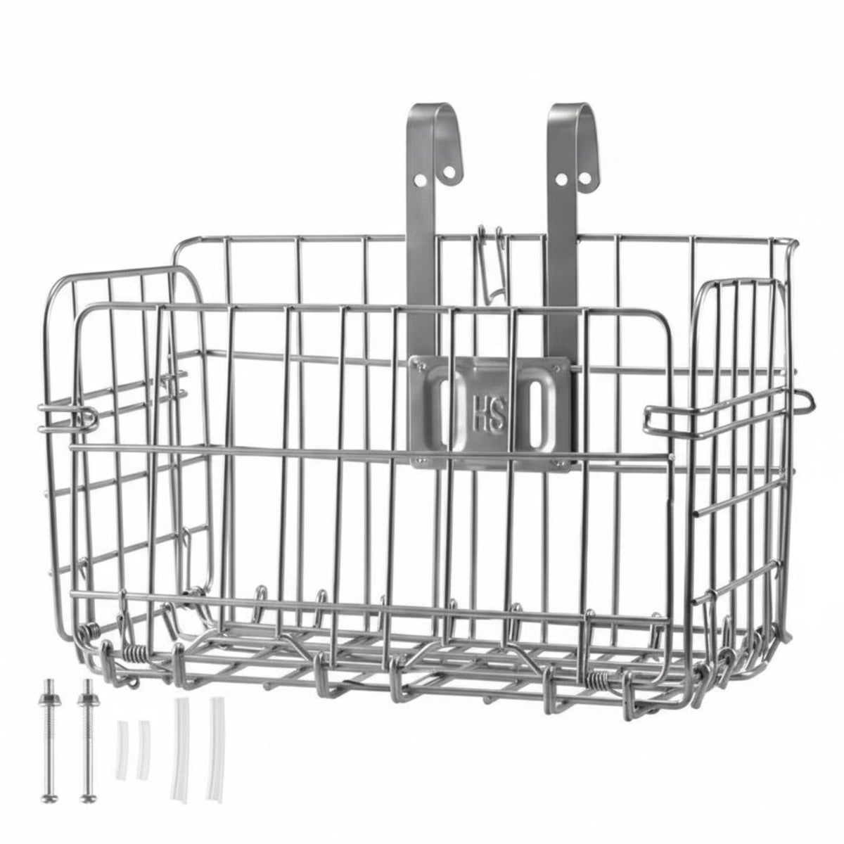 Waterproof Foldable Bike Basket Space Saving Folding Wire Bike Basket Large Capacity for Commuters, Cyclists, Shopping, Commuting, Cycling